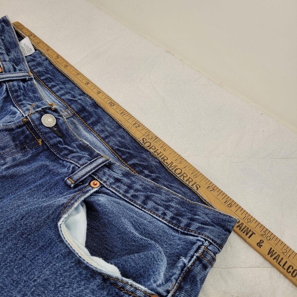Levis Men's Original Button Fly Front 501 Vintage Blue Jeans 100% Cotton 40 X 30 - Picture 7 of 10